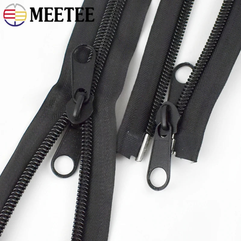80-300cm Black 10# Nylon Zippers