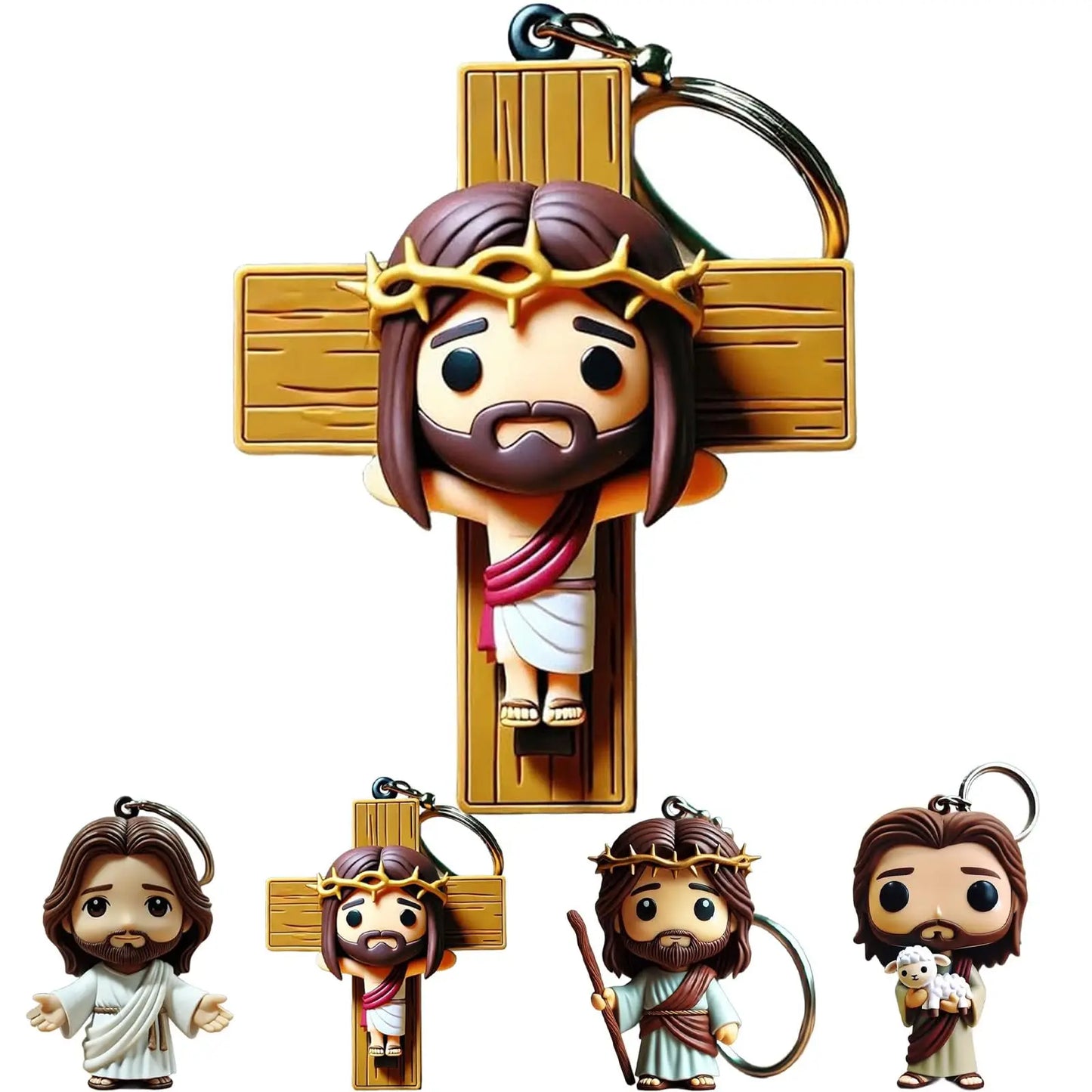 Jesus Statue Christian Key Chain