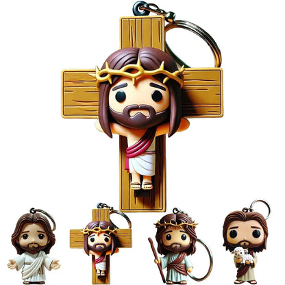 Jesus Statue Christian Key Chain