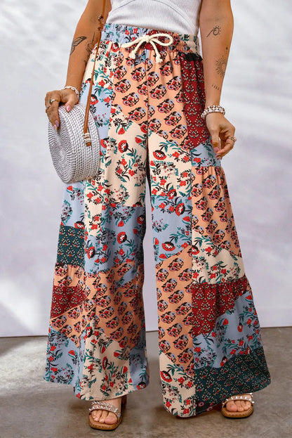 Women's Floral Print Pants -