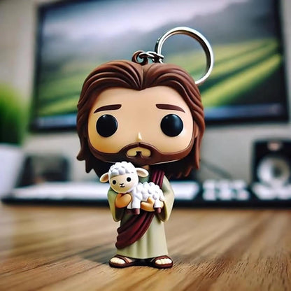 Jesus Statue Christian Key Chain