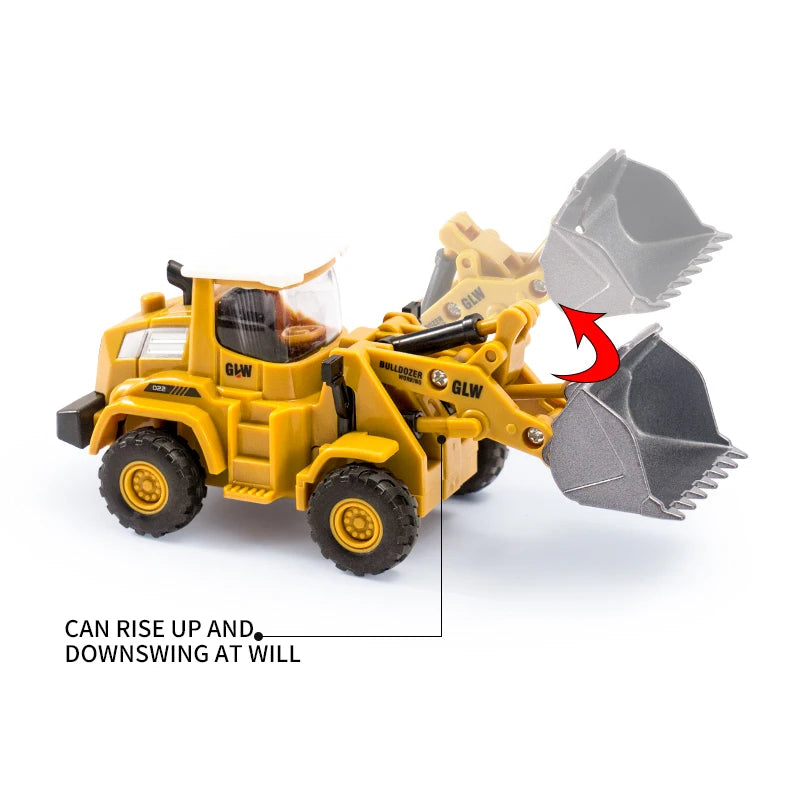 Alloy Tractor Kids Excavator Bulldozer Miniature crane