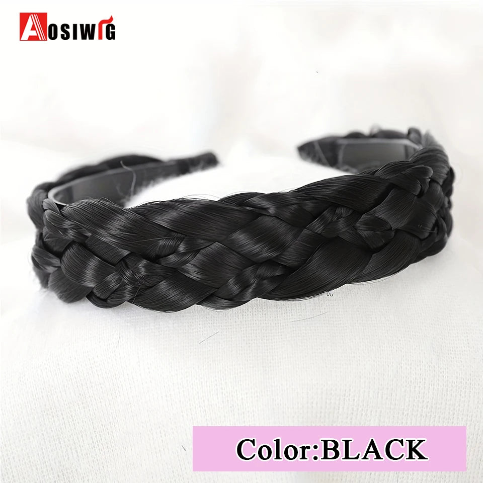 Synthetic Fishbone Braided Headband