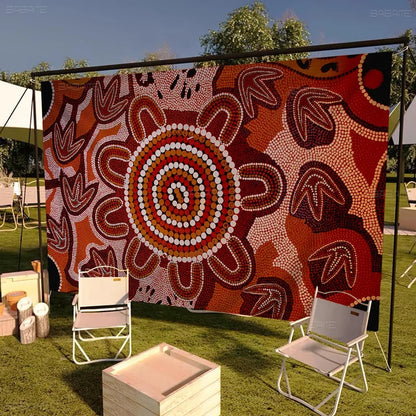 Australian Aboriginal Hanging Flag Polyester Printed Banner
