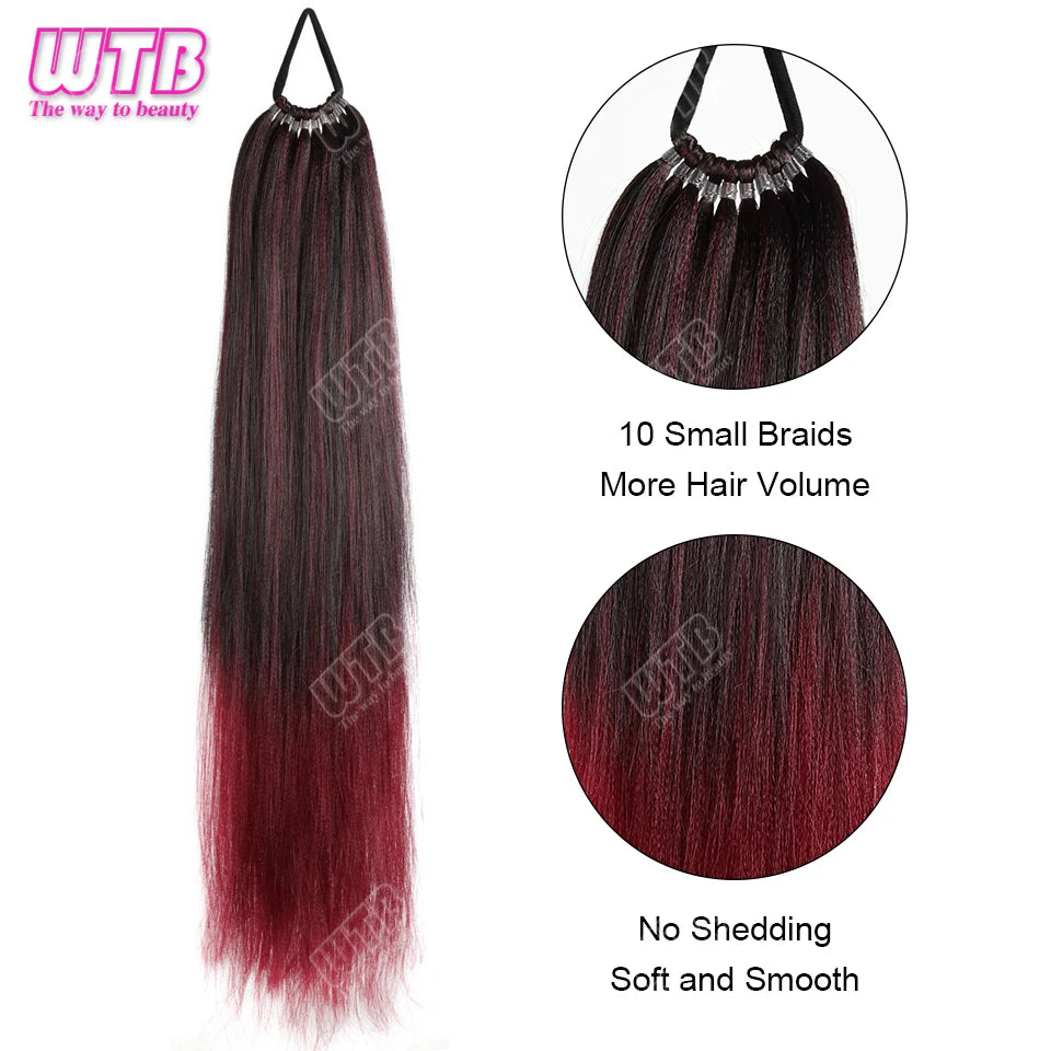 Synthetic braided wig