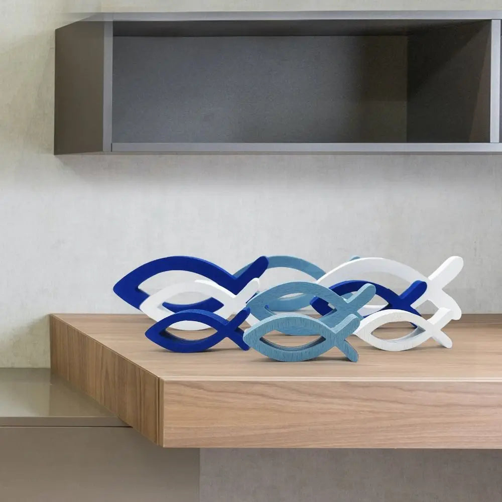 9Pcs Handcrafted Ocean Fish