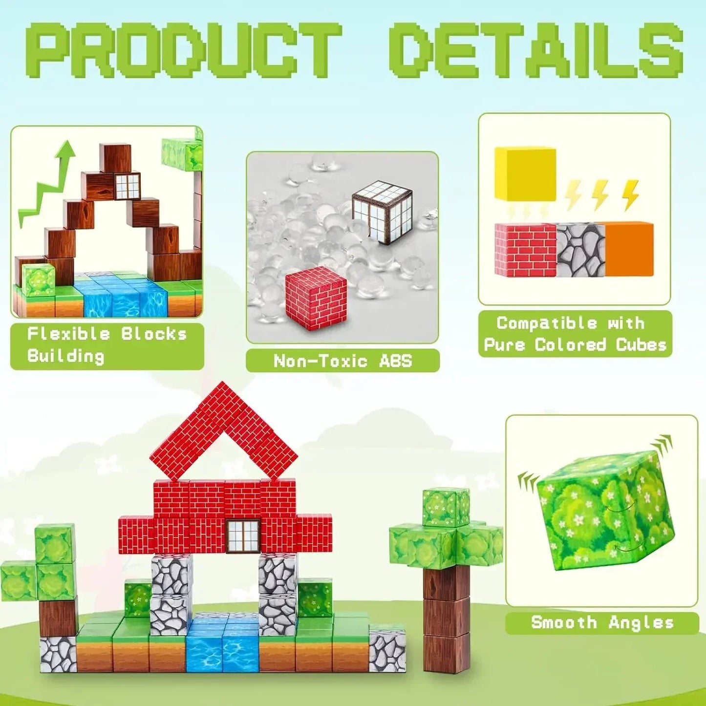 Magnetic Building Blocks Mine World