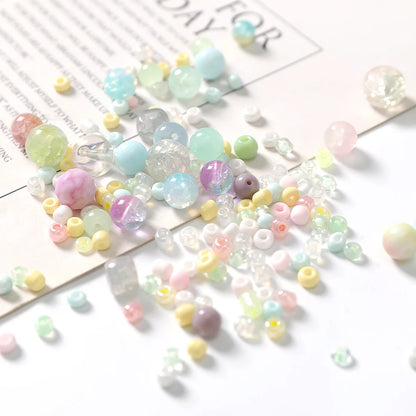 3-12mm 30g/bag Multicolor Mixed Glass Beads