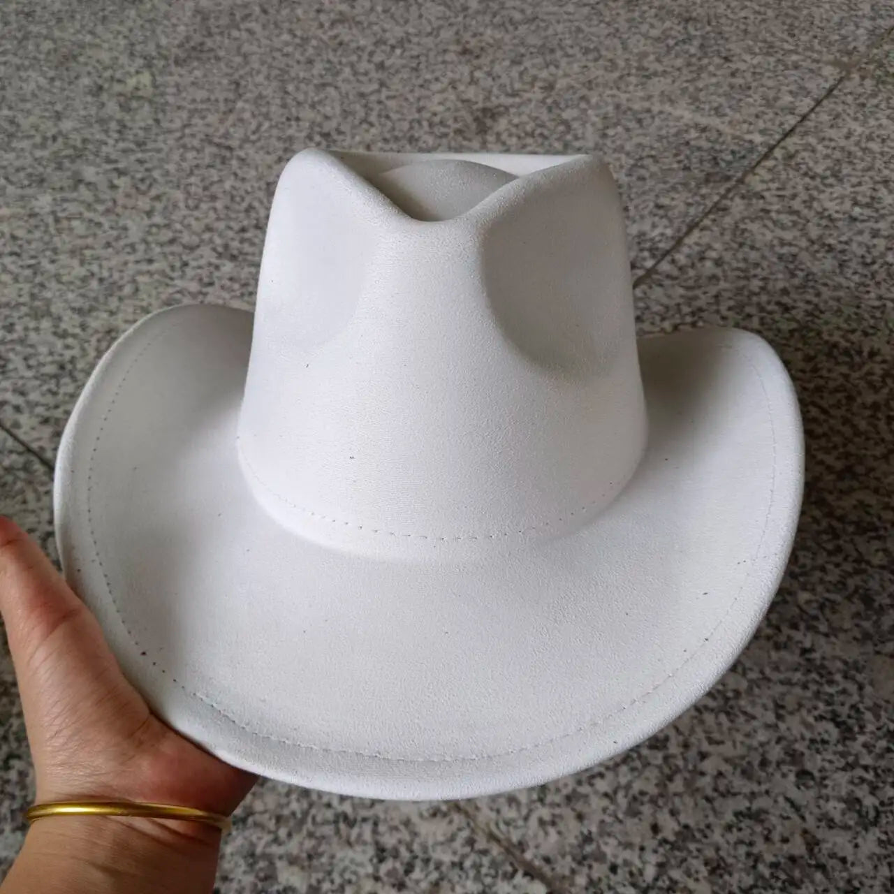 Suede cowboy hat