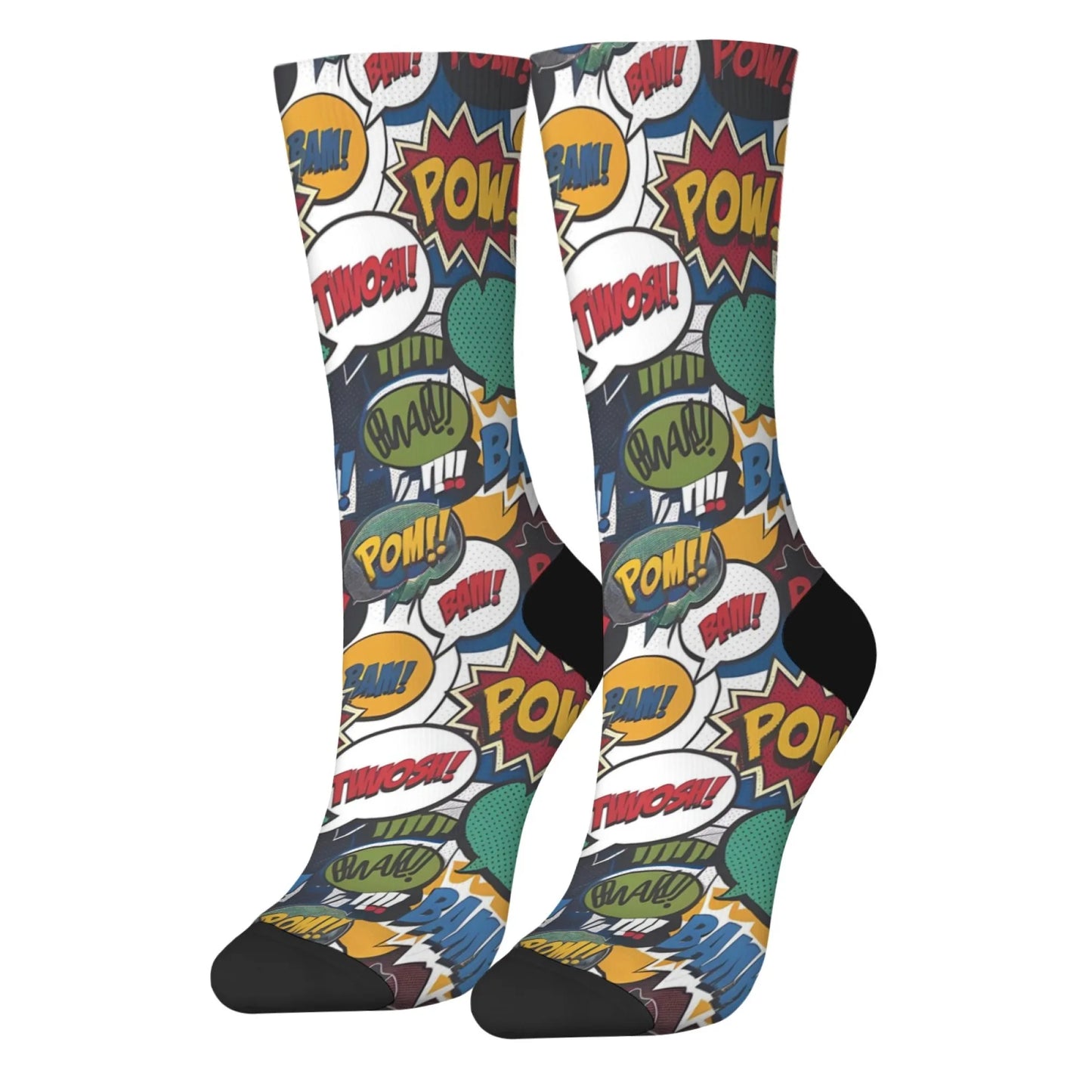 comic pop art socks men