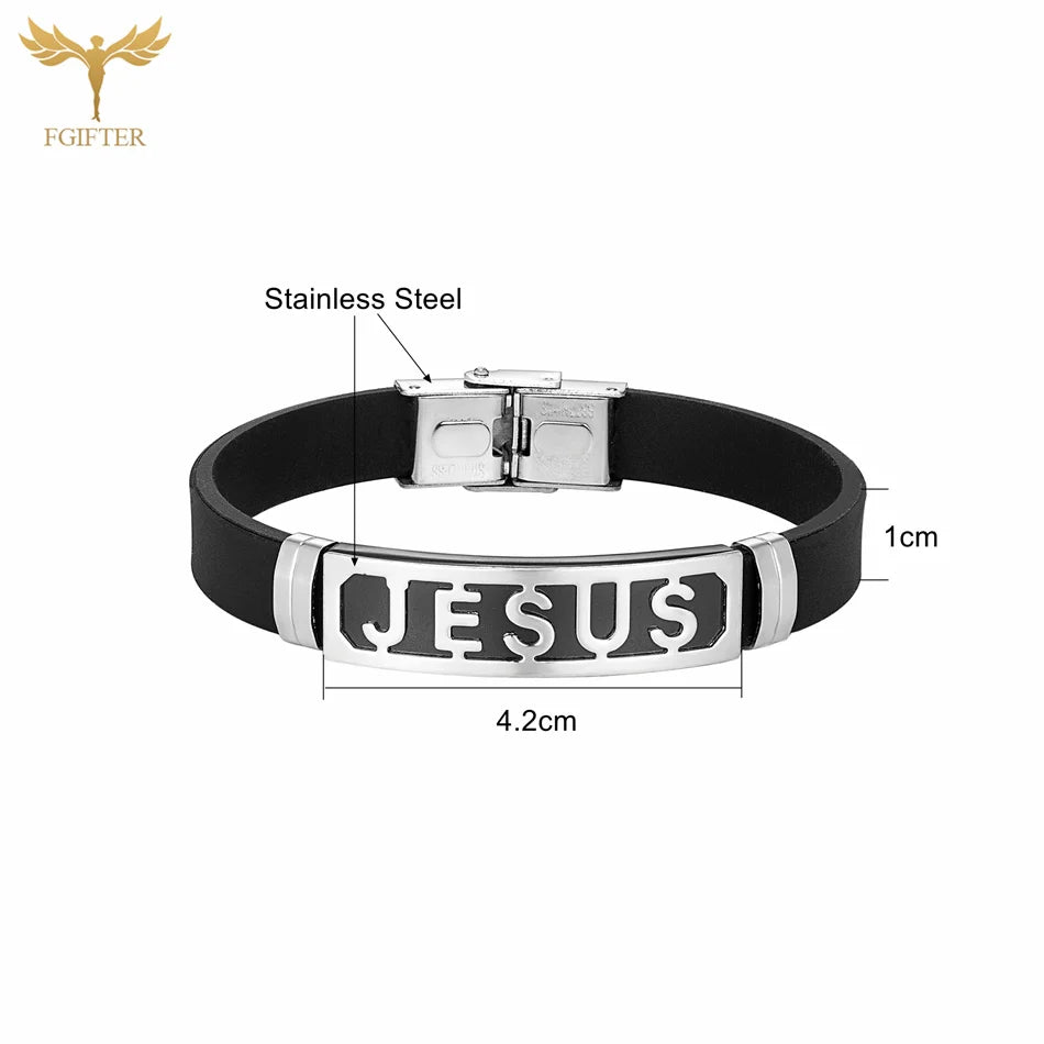 JESUS Silicone Bracelets JESUS LOVES YOU