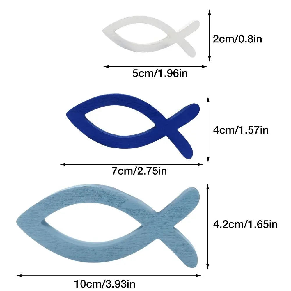 9Pcs Handcrafted Ocean Fish