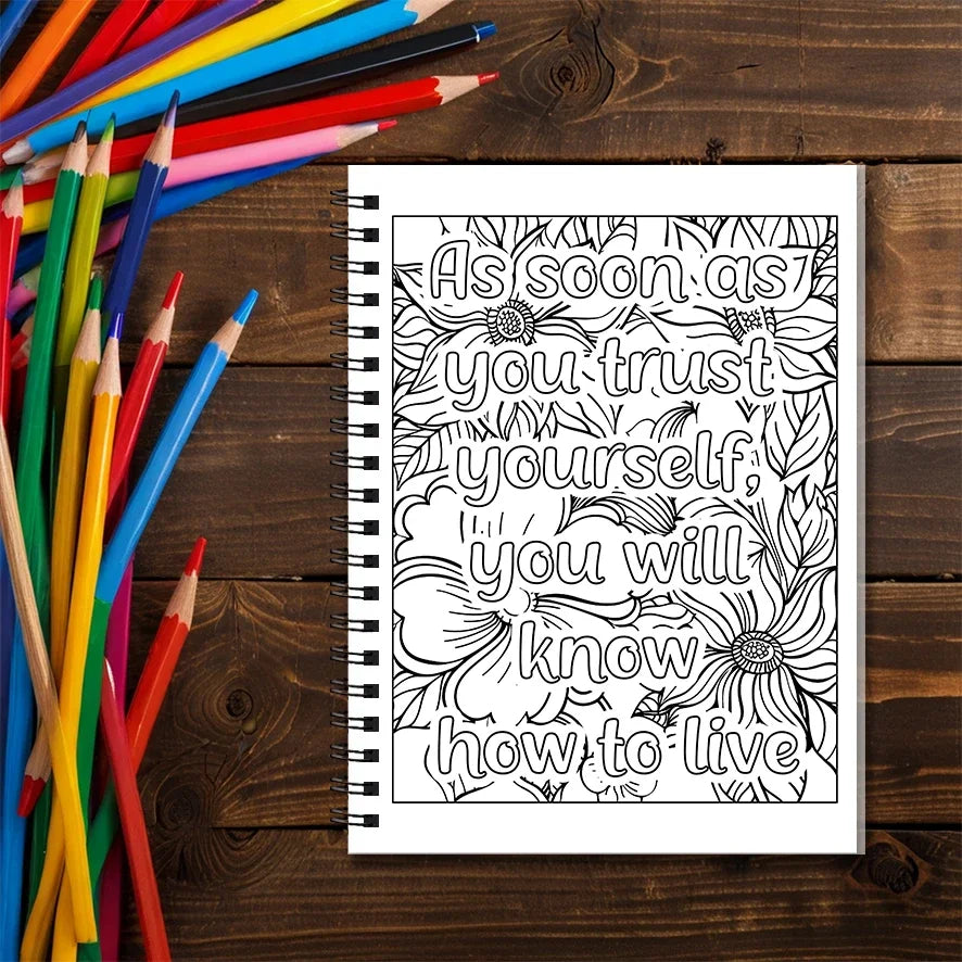 Adult Quotes Coloring Book
