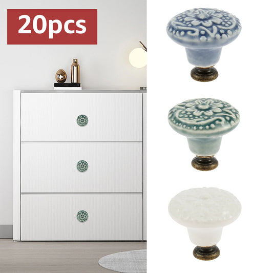 20PCS/Set Ceramic Cabinet knobs