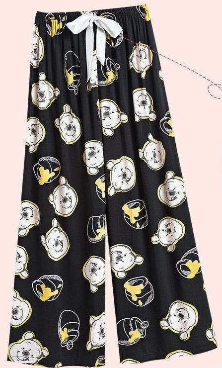 Flower Pajama Pants Summer Women's Loose