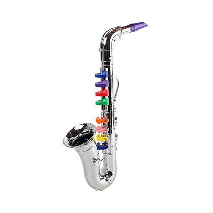 Toy Saxophone Trumpet  Silver Finish