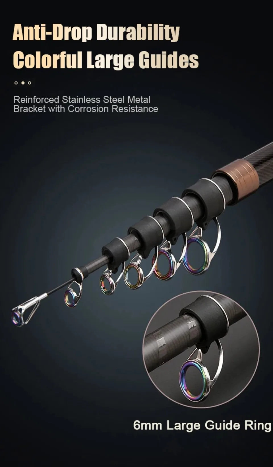 2.1-4.5M Telescopic Fishing Rod Carbon