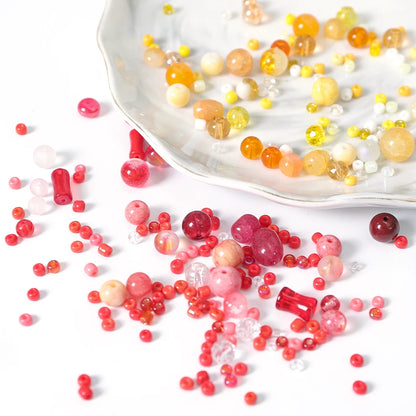 3-12mm 30g/bag Multicolor Mixed Glass Beads