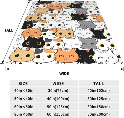 Cute Cat Blanket, Warm Blankets