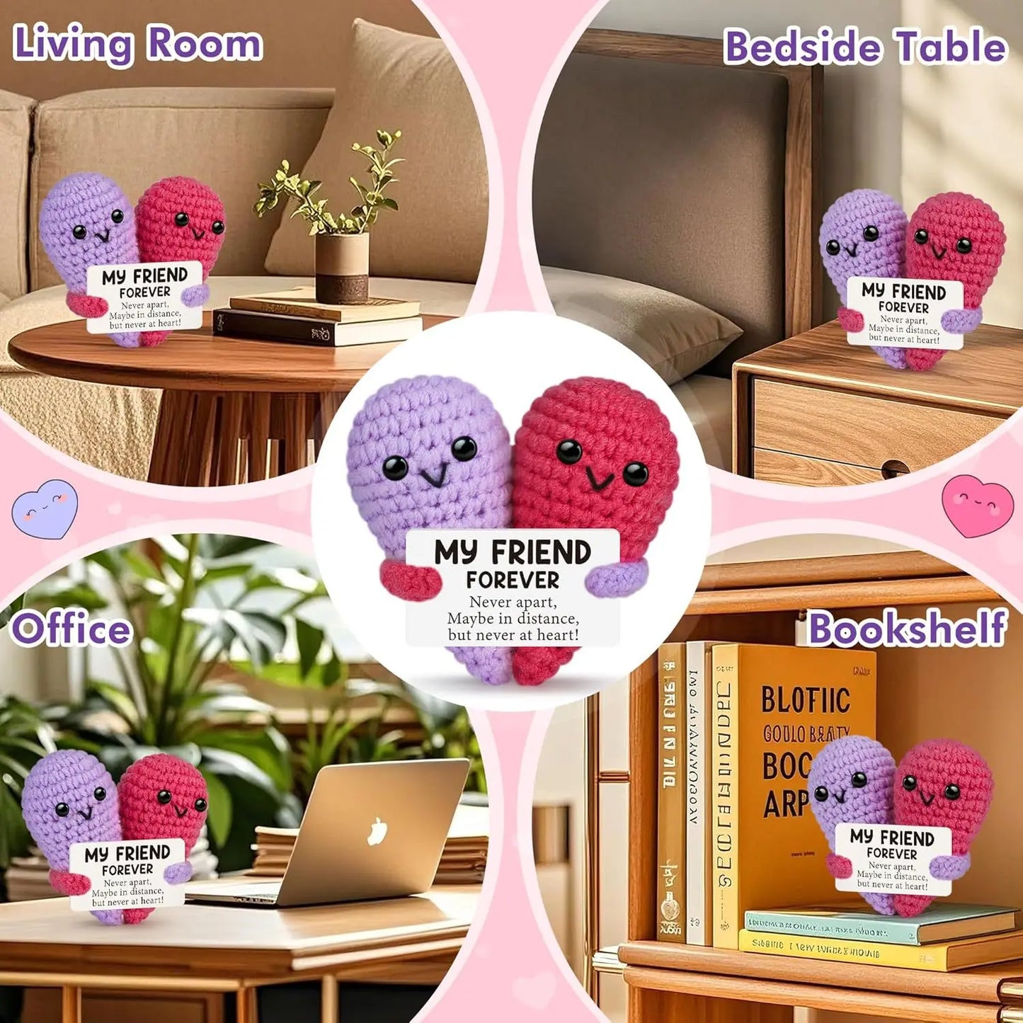 Cute Crochet Emotional Support Heart Hug