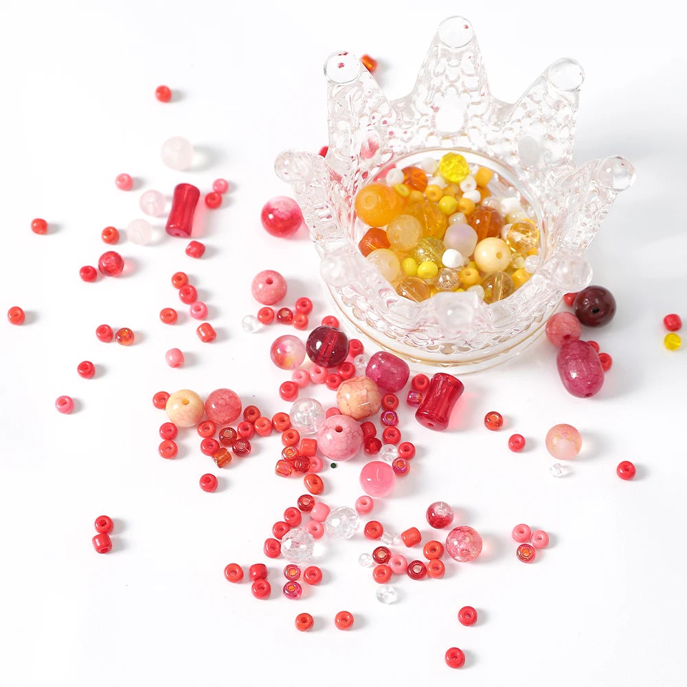 3-12mm 30g/bag Multicolor Mixed Glass Beads