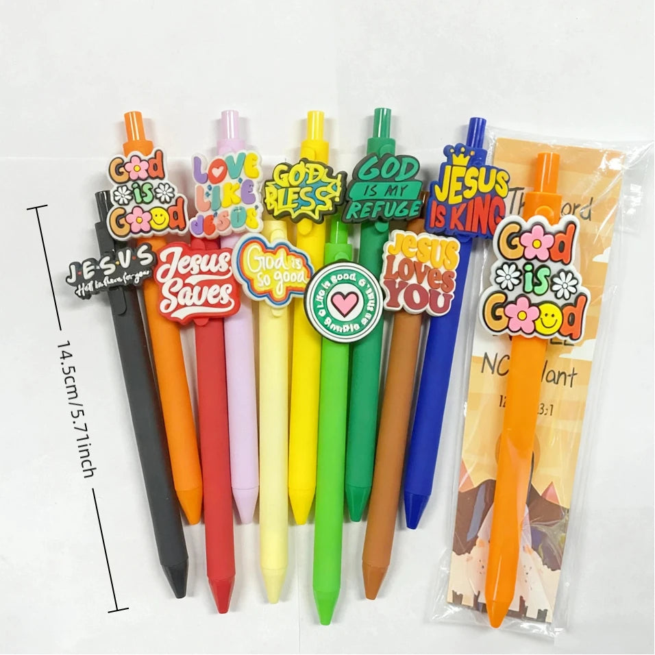 10 Sets Christian Pens and bookmark