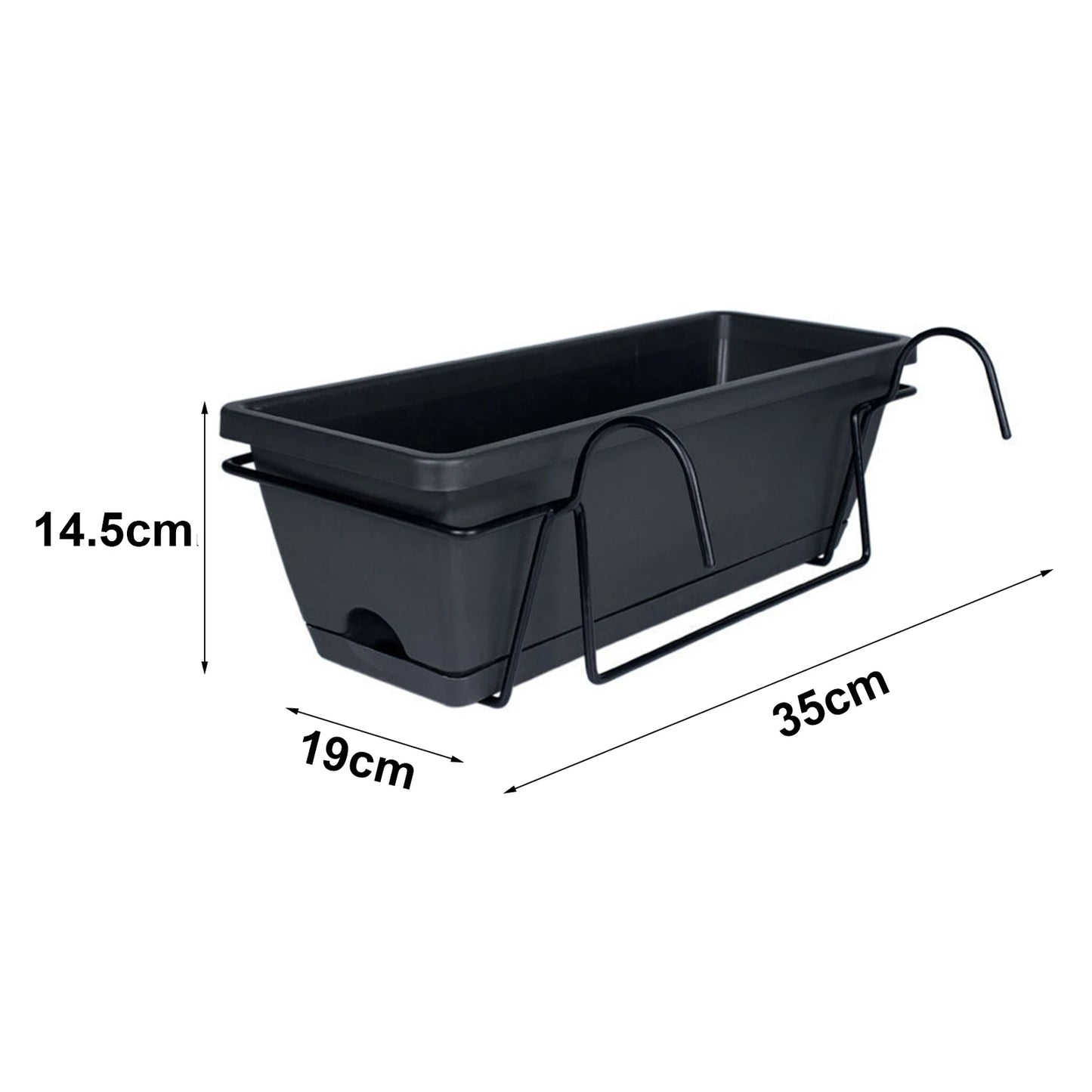 Balcony Railing Planter Ornament Window Box Planter