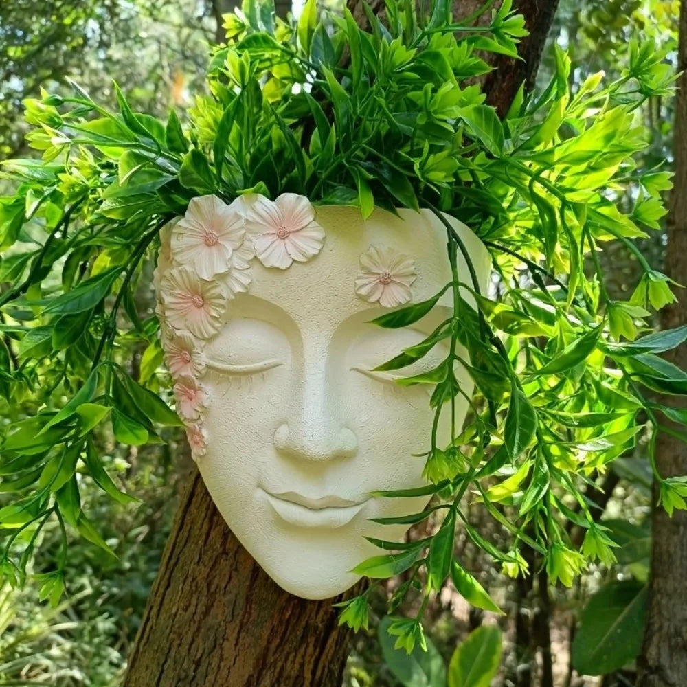 Funny Face Sculpture Planter