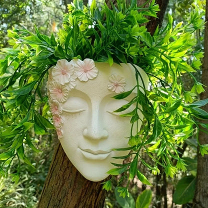 Funny Face Sculpture Planter
