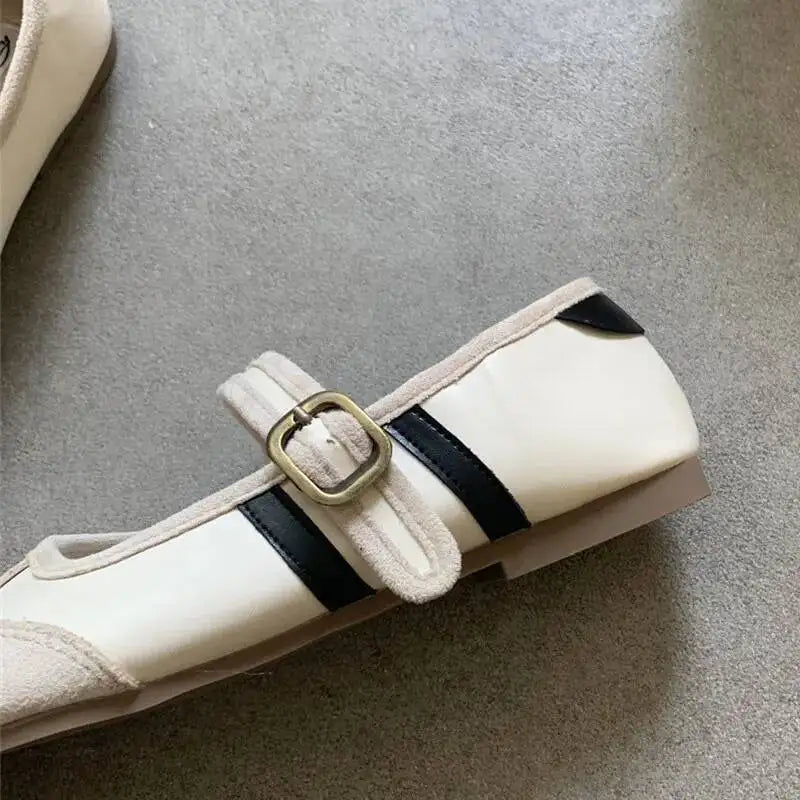 Red Ballet  Split Toe Ballerinas Flats