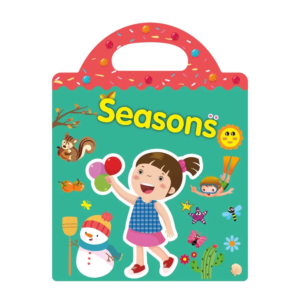 New Children Reusable Scene Cute Stickers