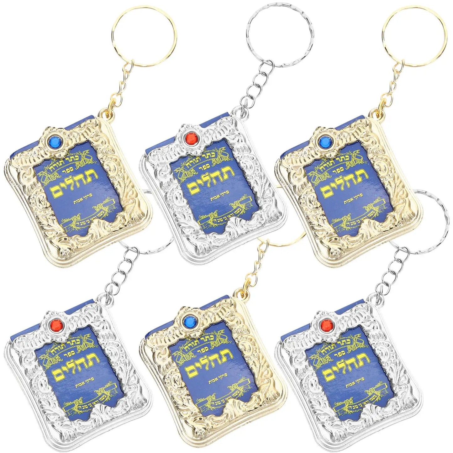 6 Pcs Key Chain Jewelry Bible keyrings