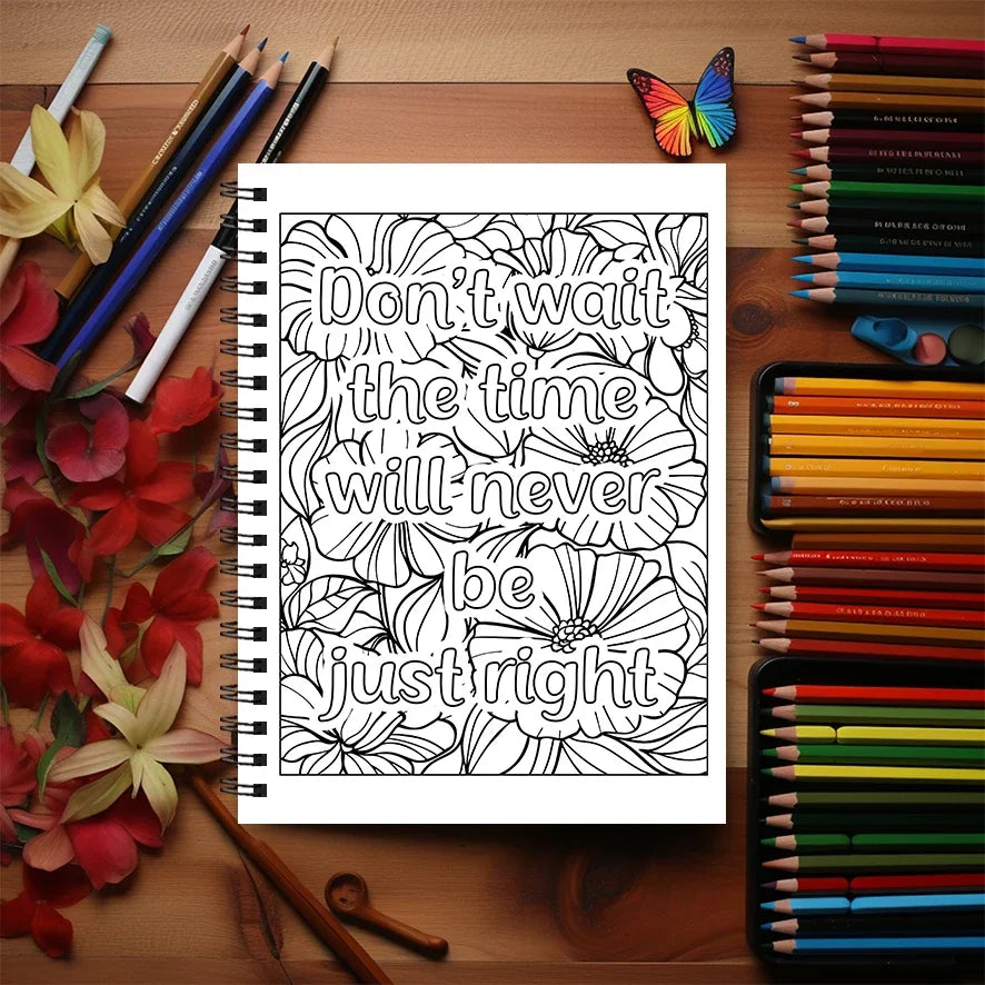 Adult Quotes Coloring Book