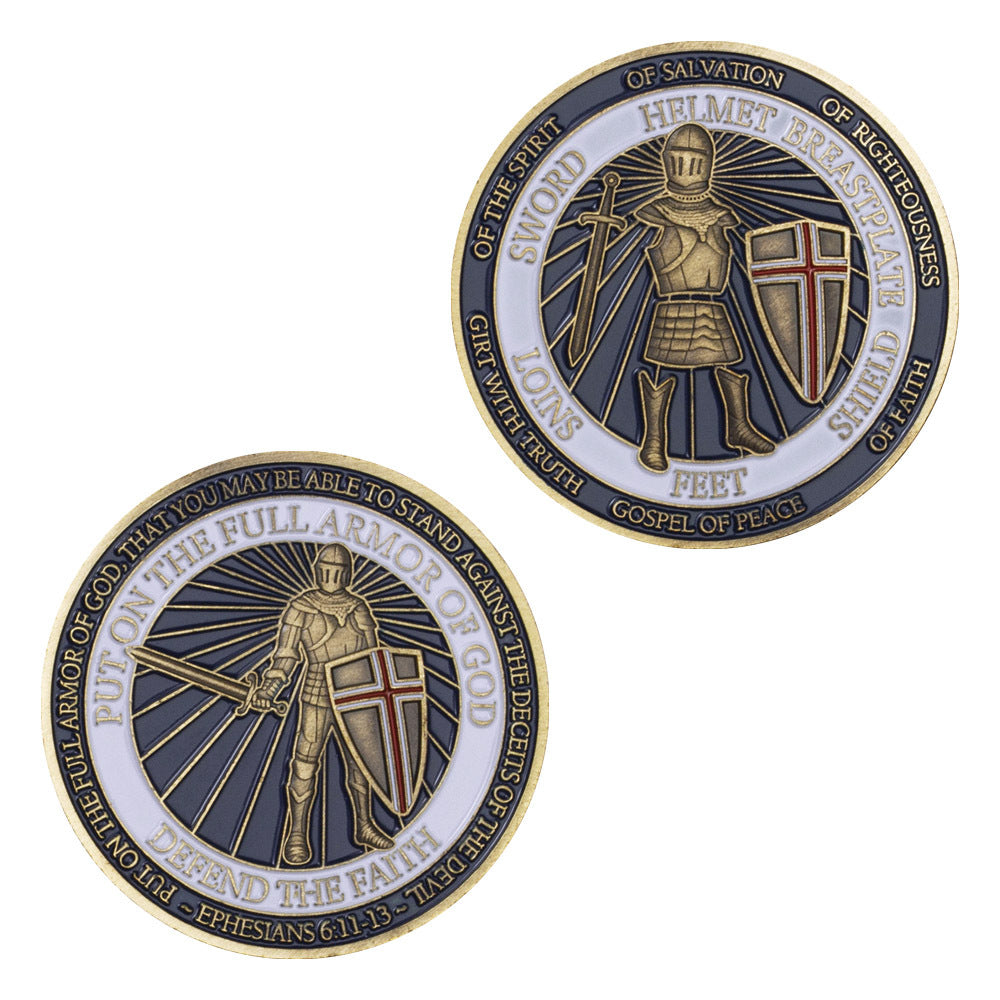 Put on The Full Armor of God Challenge Coin