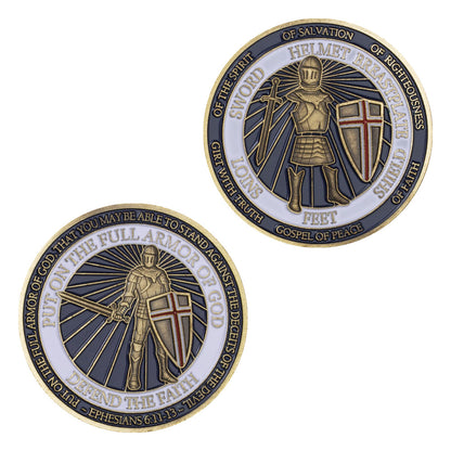 Put on The Full Armor of God Challenge Coin