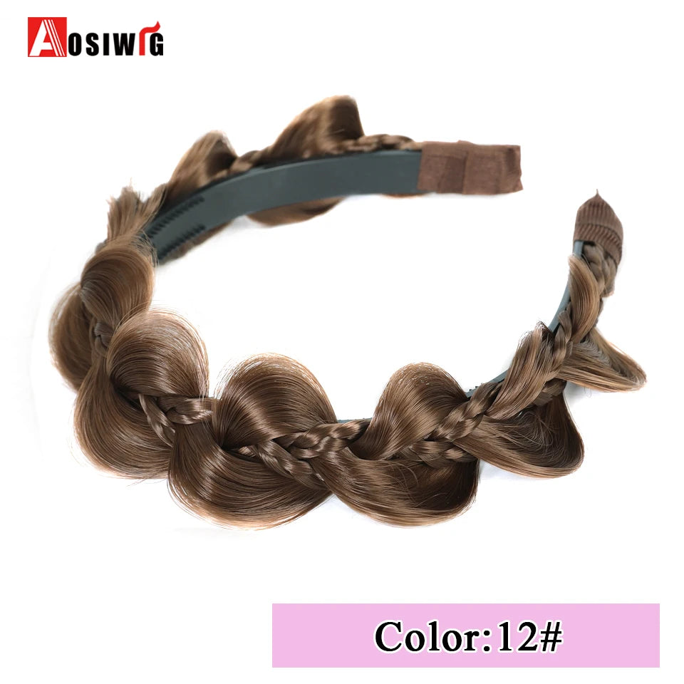 Synthetic Fishbone Braided Headband
