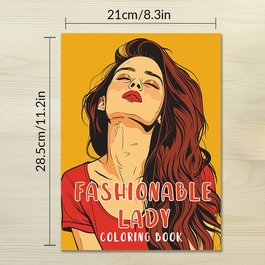 Fashionable Adult Coloring Book for Women -