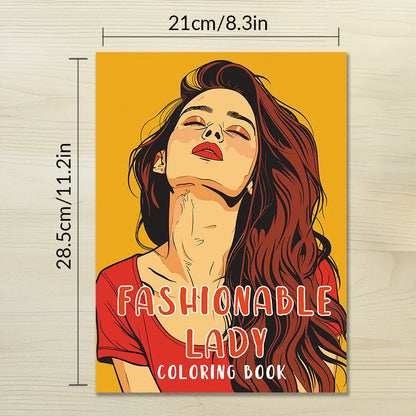 Fashionable Adult Coloring Book for Women -