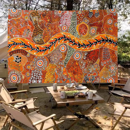 Australian Aboriginal Hanging Flag Polyester Printed Banner