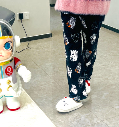 Hello Kitty Sanrio Pajamas Pants Black Pink