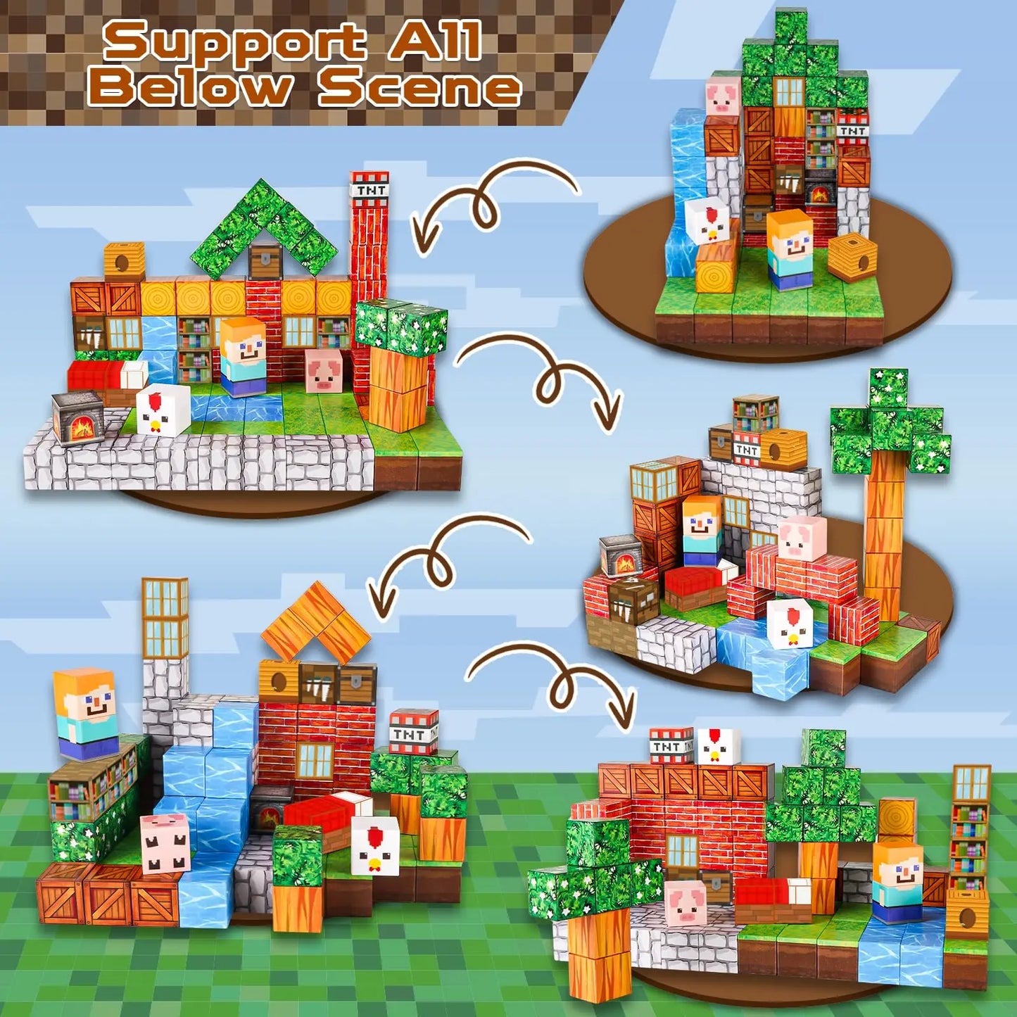 Magnetic Blocks 100PCS