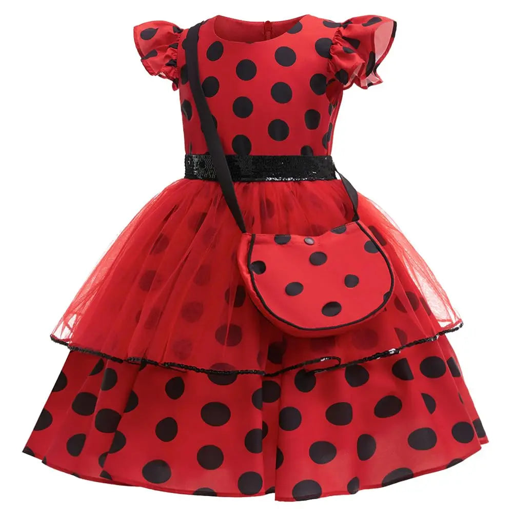 Red Ladybird Girls Costume