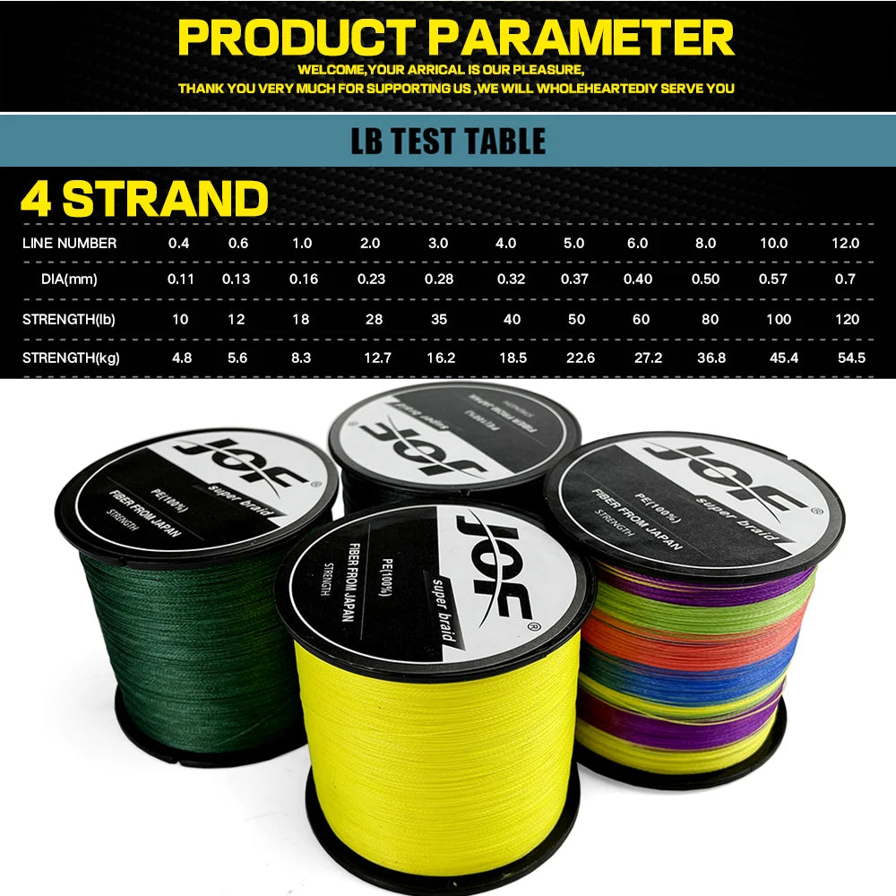 4 Strands Braided Fishing Line