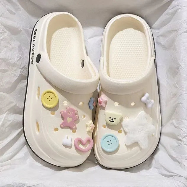 Women's rubber shoes like crocs