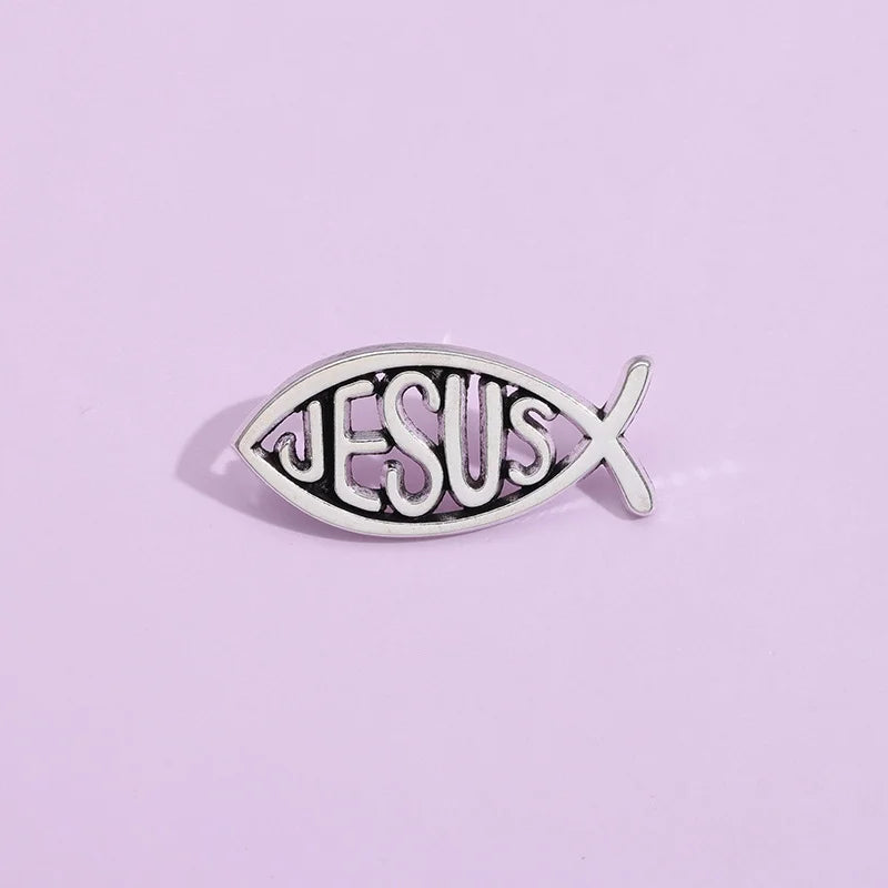 Jesus Christian Fish Emblems