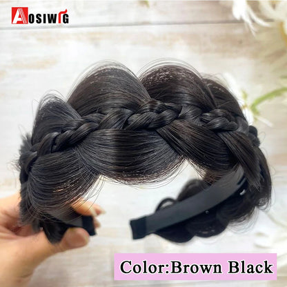 Synthetic Fishbone Braided Headband