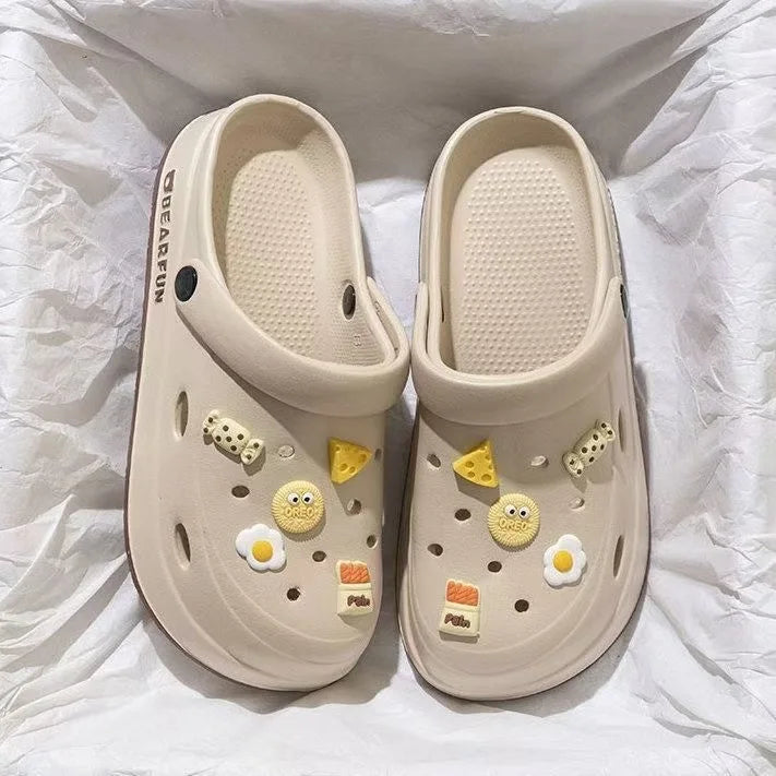 Women's rubber shoes like crocs