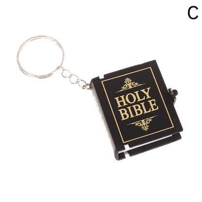 Mini Bible Keychain Book Pendant