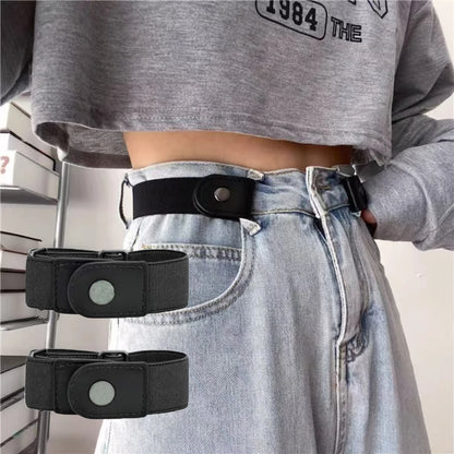 2pcs/set No Buckle Elastic Belt