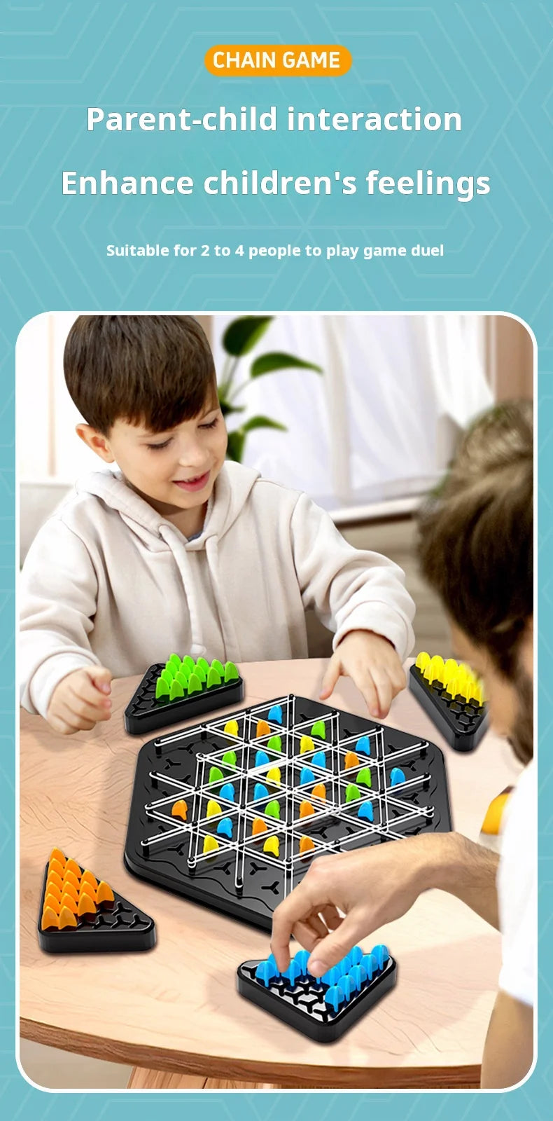 Chain Triangle Chess Game Band  Educational Interactive Game
